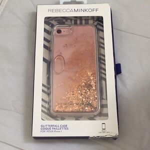 Rebecca Minkoff Gold Glitterfall iPhone 7 Case (H)